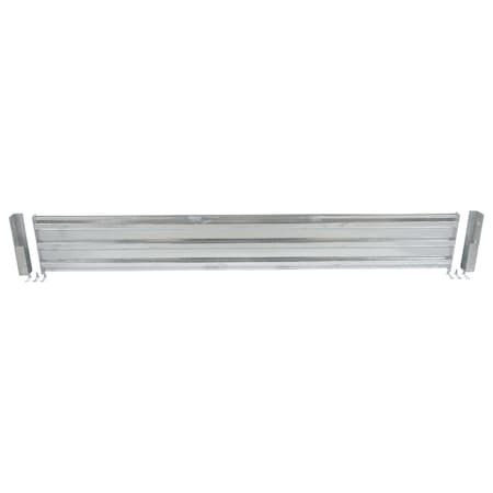 Vestil Galvanized Guard Rail-Bolt On 9 Ft GR-F3R-DI-9-HDG
